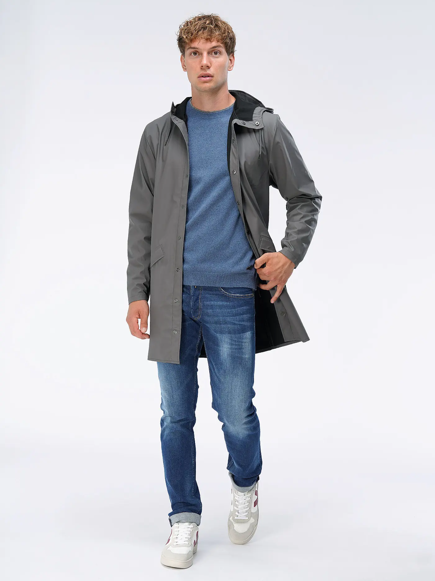 RAINS | Parka - Regenjacke | grau
